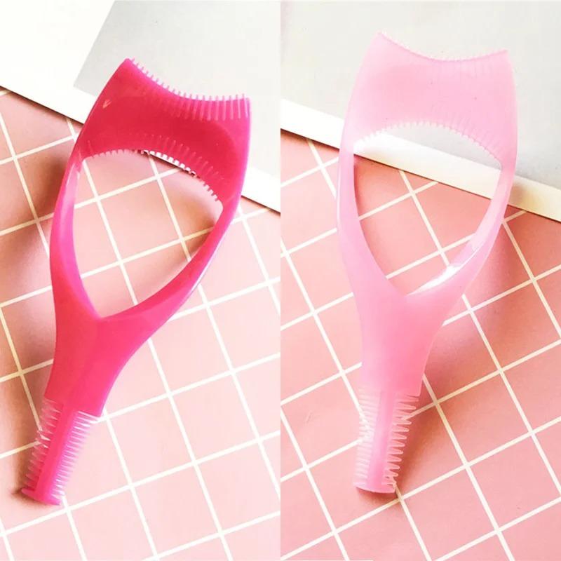 Wimpern Werkzeuge 3 In 1 Make-Up Mascara Schild Schutz Curler Applikator Kamm Guide Karte Make-Up Werkzeug Schönheit Kosmetik