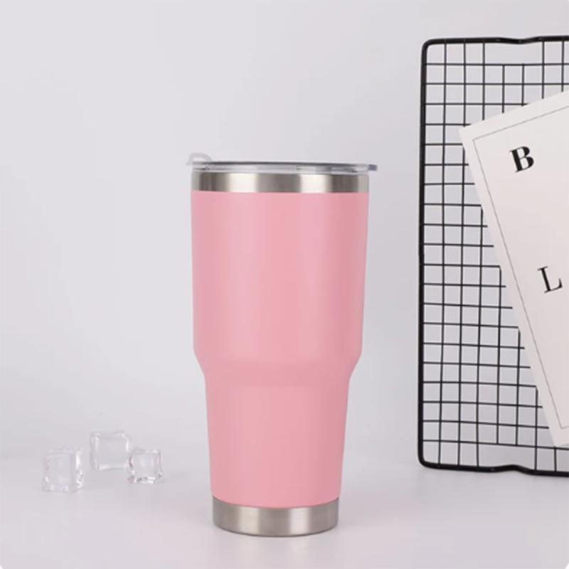 With Logo  30oz Wine Tumblers Cups with Seal Lids 304 Stainless Steel Large Capacity Tumbler Vacuum Insulated Travel Coffee Mugs