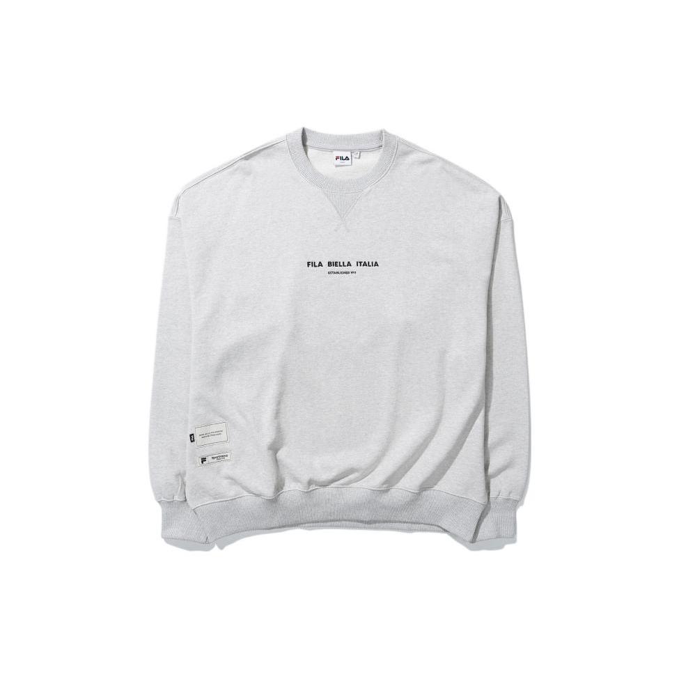 FILA Sweatshirts Unisex Gray Crew Neck Moderate Regular FS2POE1103X-SGE 090