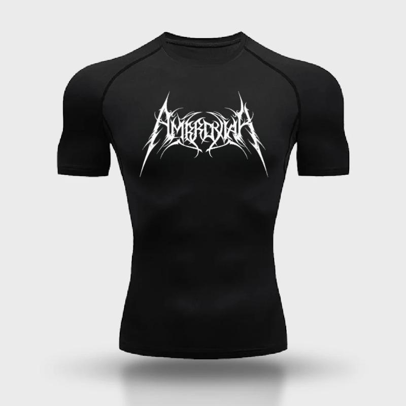 Men's Compressed Shirt Fitness Sports Sports Quick Dry Summer T-shirt Top Moisture-Wicking Ultra-Light Training Running Sweatshirt Tight Fit