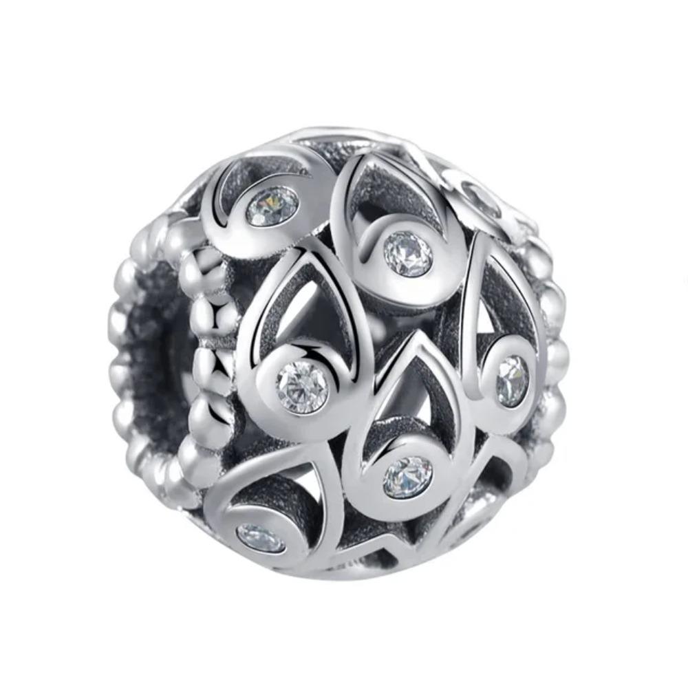 925 Silver Hollowed Out Pendant for Women Fashion Jewelry Gift Fit Bracelet Necklace Charms