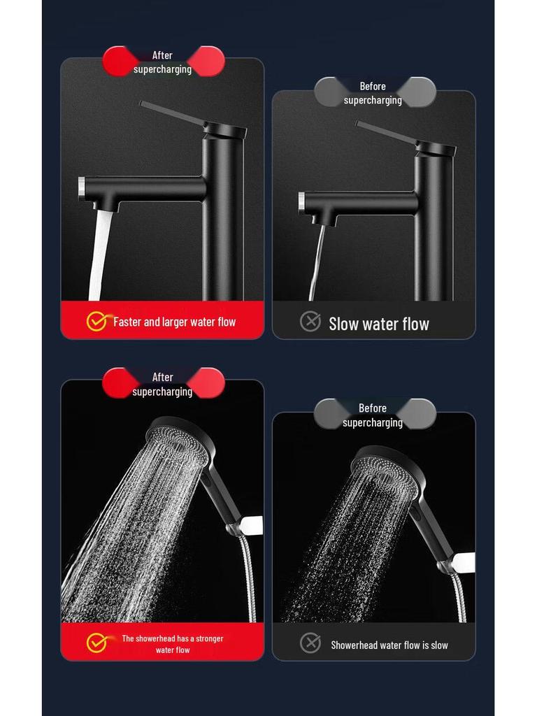 Silent Automatic Supercharger Pump for Home Water Heater and Shower