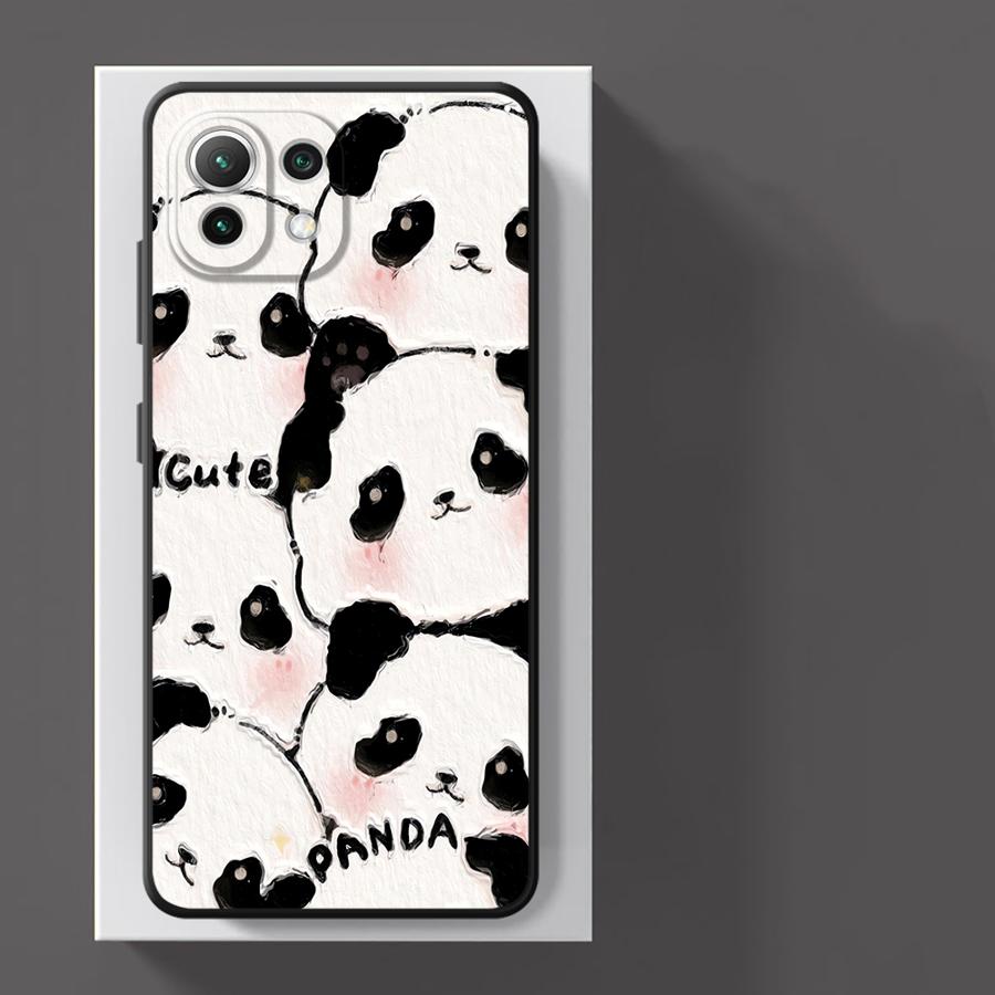 Cartoon Cute Panda Case for Xiaomi Poco F8 C61 M5 C71 M3 M4 M7 Pro C50 C75 F3 X3 X4 X5 X7 Pro F1 Funda Phone Cover