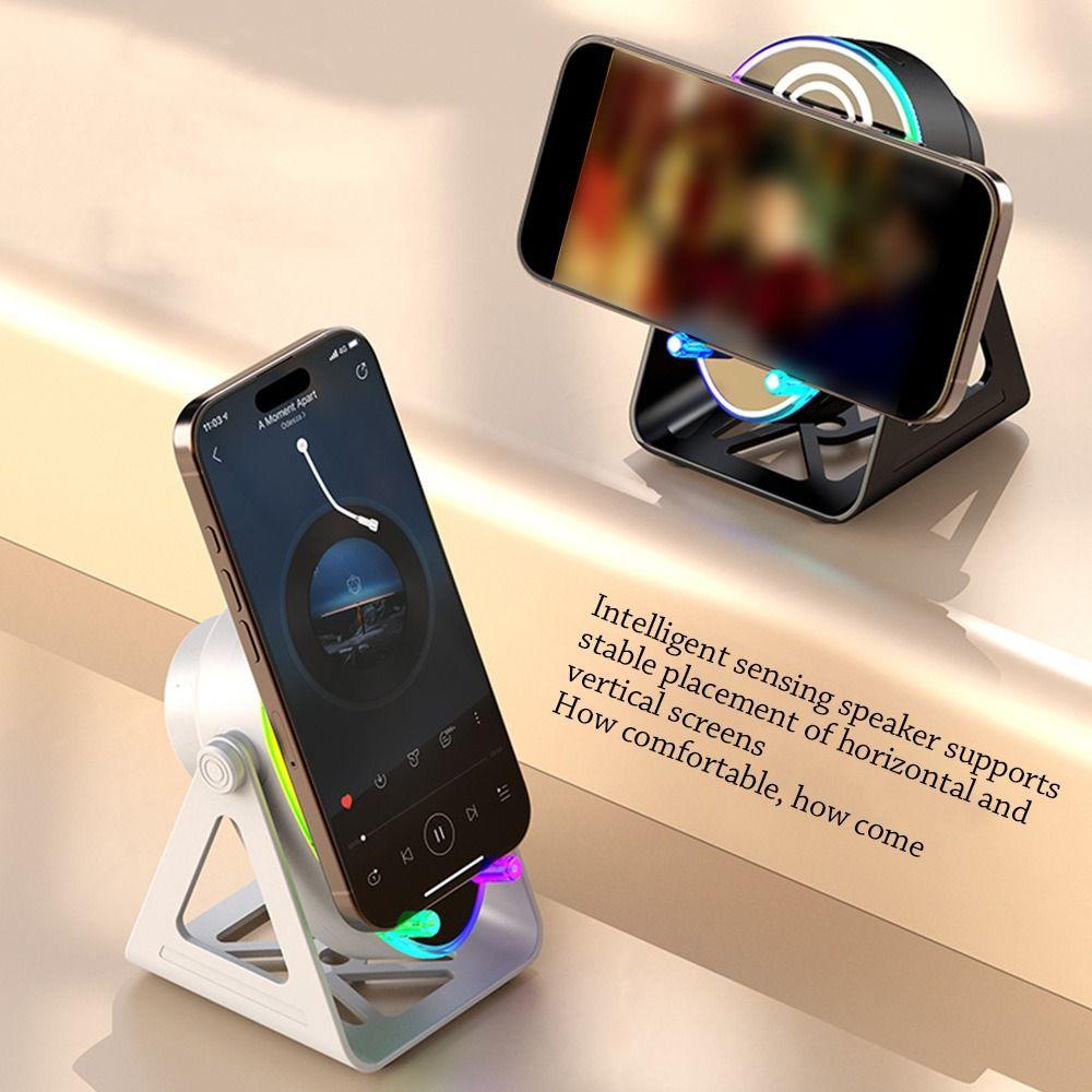 360° Rotate Wireless Bluetooth Speaker Stand 3 In 1 Phone Stand Smart Speaker Phone Bracket  Home