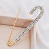 1PC Simple Women's Brooch Sweater Cardigan Large Pin Temperament Brooch Pin Fixed Clothing Shine Proof Pin Pearl Brooch WBL