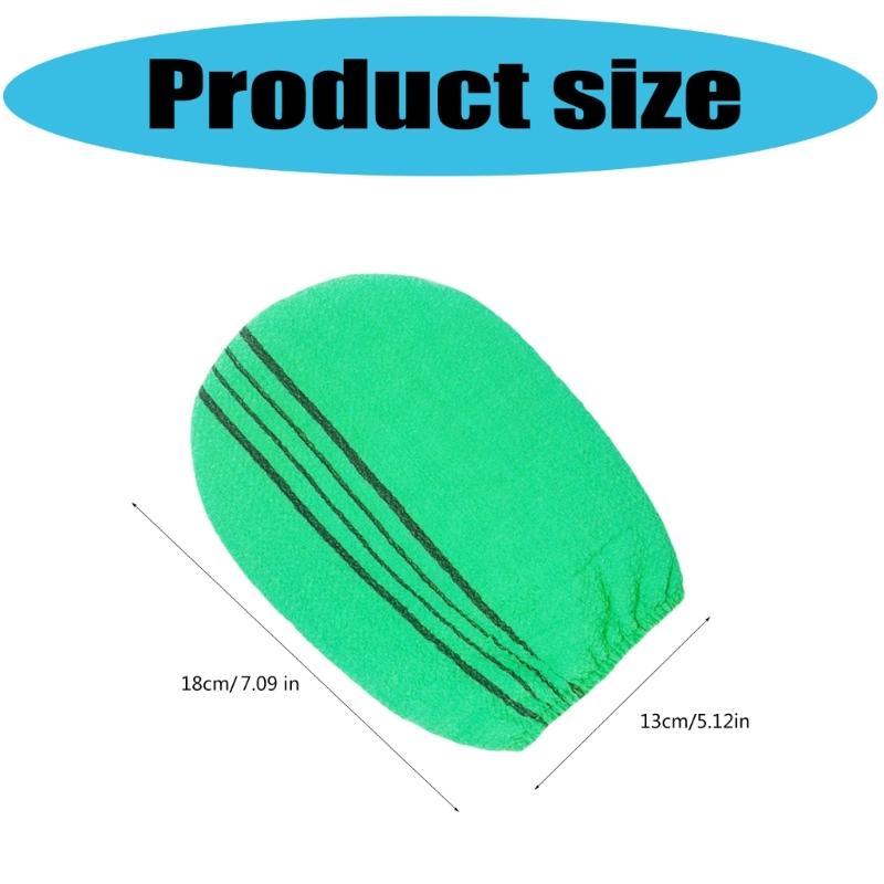 Zufällige Farbe Bade-Peeling-Handschuh für effektives Peeling Weicher Tiefen-Körperreinigungspolierhandschuh für den täglichen Gebrauch unter der Dusche