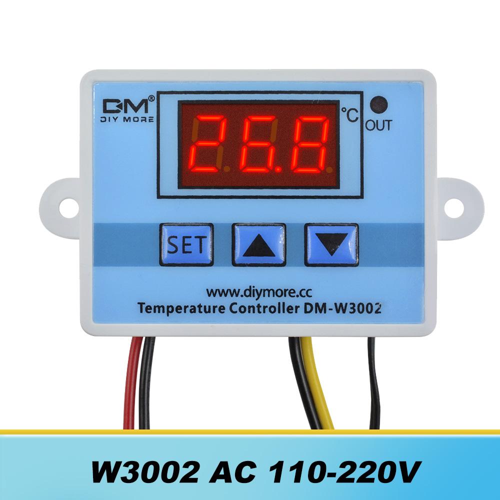 W3001 W3002 LED Digital Control Temperature Microcomputer Thermostat Switch Thermometer New Thermoregulator 12/24/110V/220V