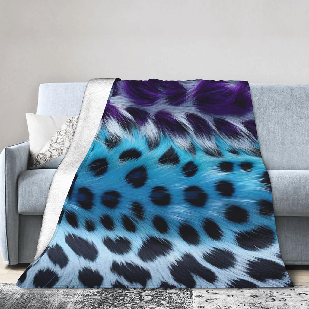 Leopard Texture Blanket Quality Soft  Throw Blanket Autumn Girls Boys Couch Chair Fluffy Bedspread
