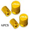 4pcs Car Wheel Tire Valve Caps Tyre Stem Covers Airdust Waterproof For KIA Soul Car Accessories MA5