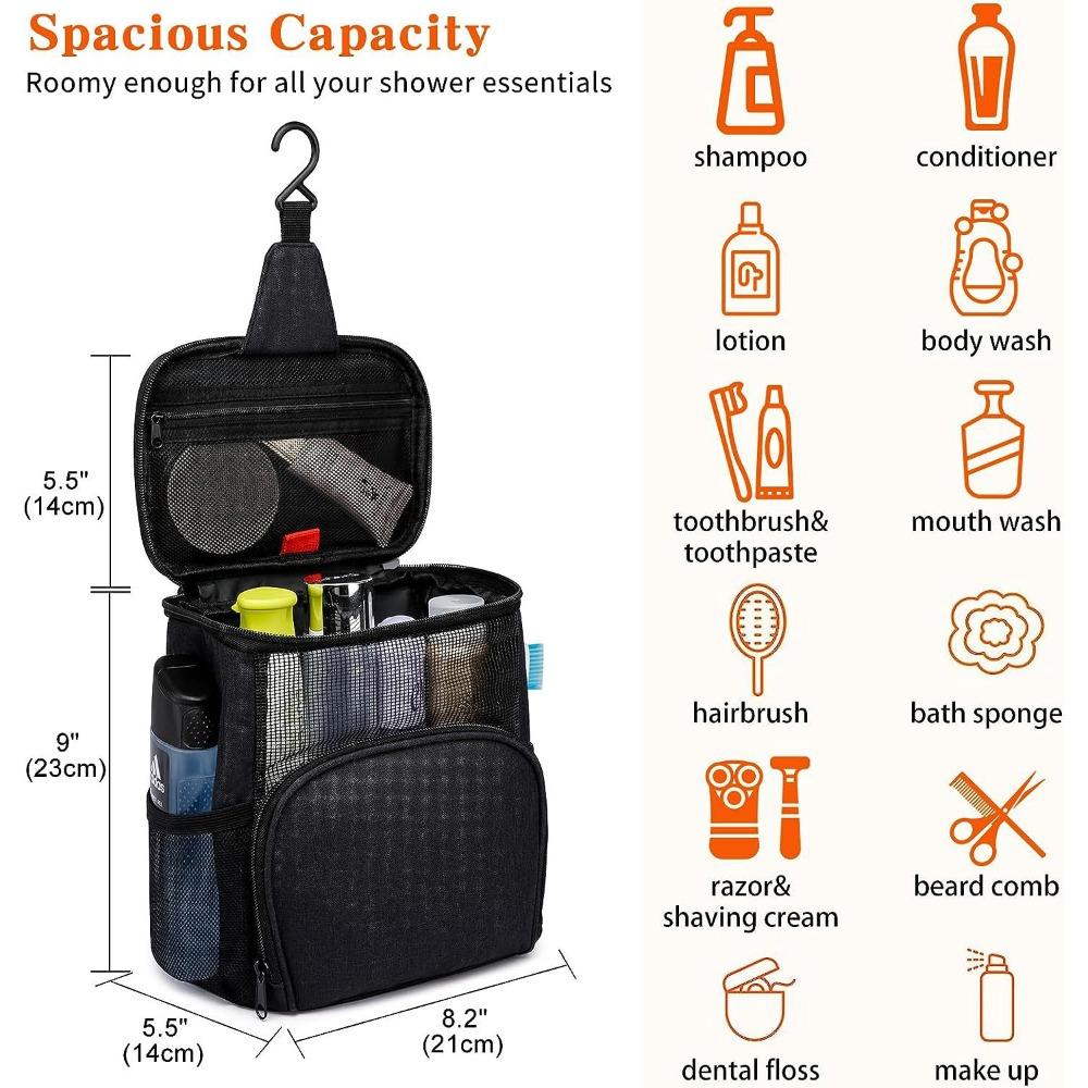 Mesh Toilet Bag Portable Makeup Bag 2024 Cosmetic Bag  Waterproof