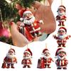 2D New Christmas Tree Decoration Pendant Santa Claus Acrylic Durable Material Xmas Gifts Home Decor Papai Noel Cosas Navideñas