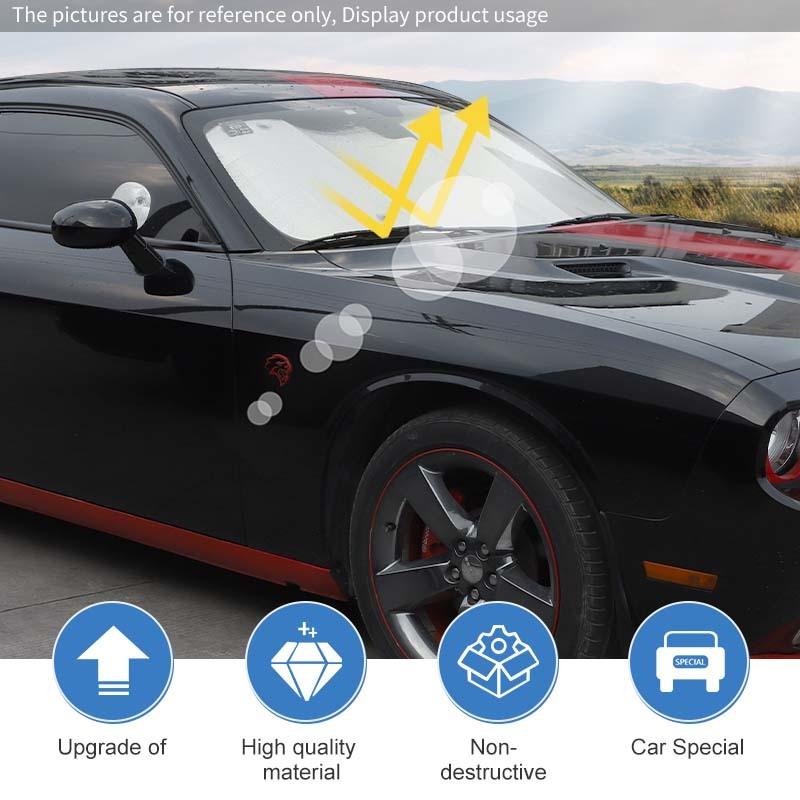 Car Windshield Sunshade Window Shade Foldable Sun Visor Cover Fit For Dodge Challenger 2009-2014 Car Interior Accessories