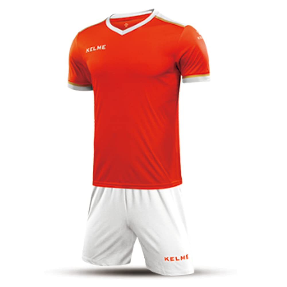 

Kelme Junior Football Shirt & Pants Set, Neon Orange and White, Size 160, 3873001