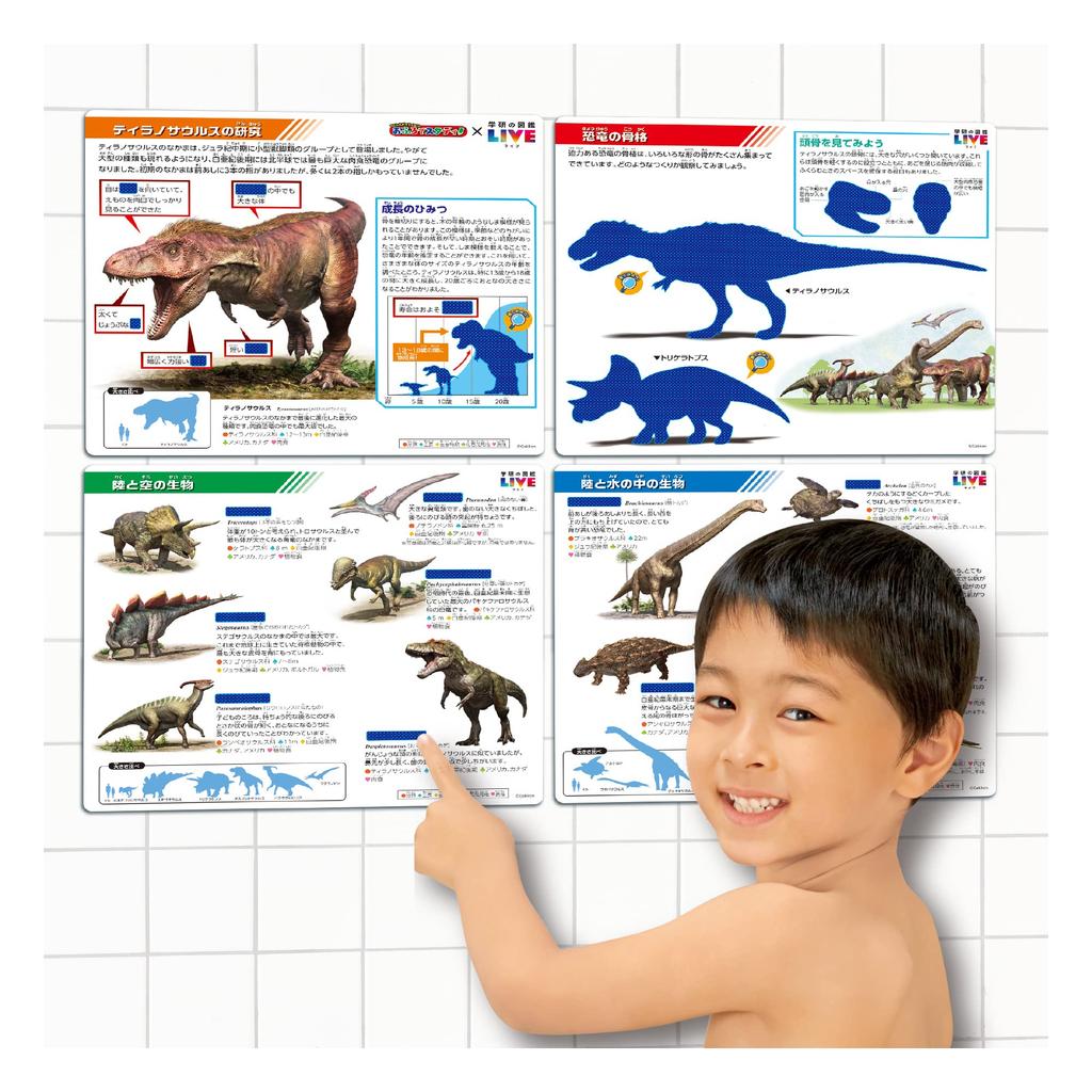 Find the answers Study in the bath: Gakken's Illustrated Encyclopedia LIVE - Dinosaurs
