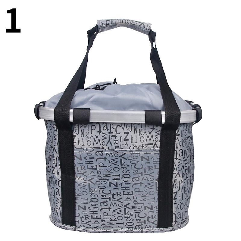 Foldable Bike Front Tube Bag Waterproof Bicycle Handlebar Basket Pack Cycling Front Frame Bike Accessories Bike Baskets,1PCS