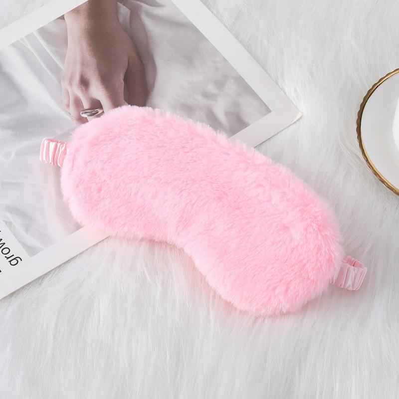 Personalized Rabbit Hair Eye Mask Custom Sleep Mask Plush Cute Bridesmaids Gift Sleep Masks Fur Cozy Bachelorette Gift