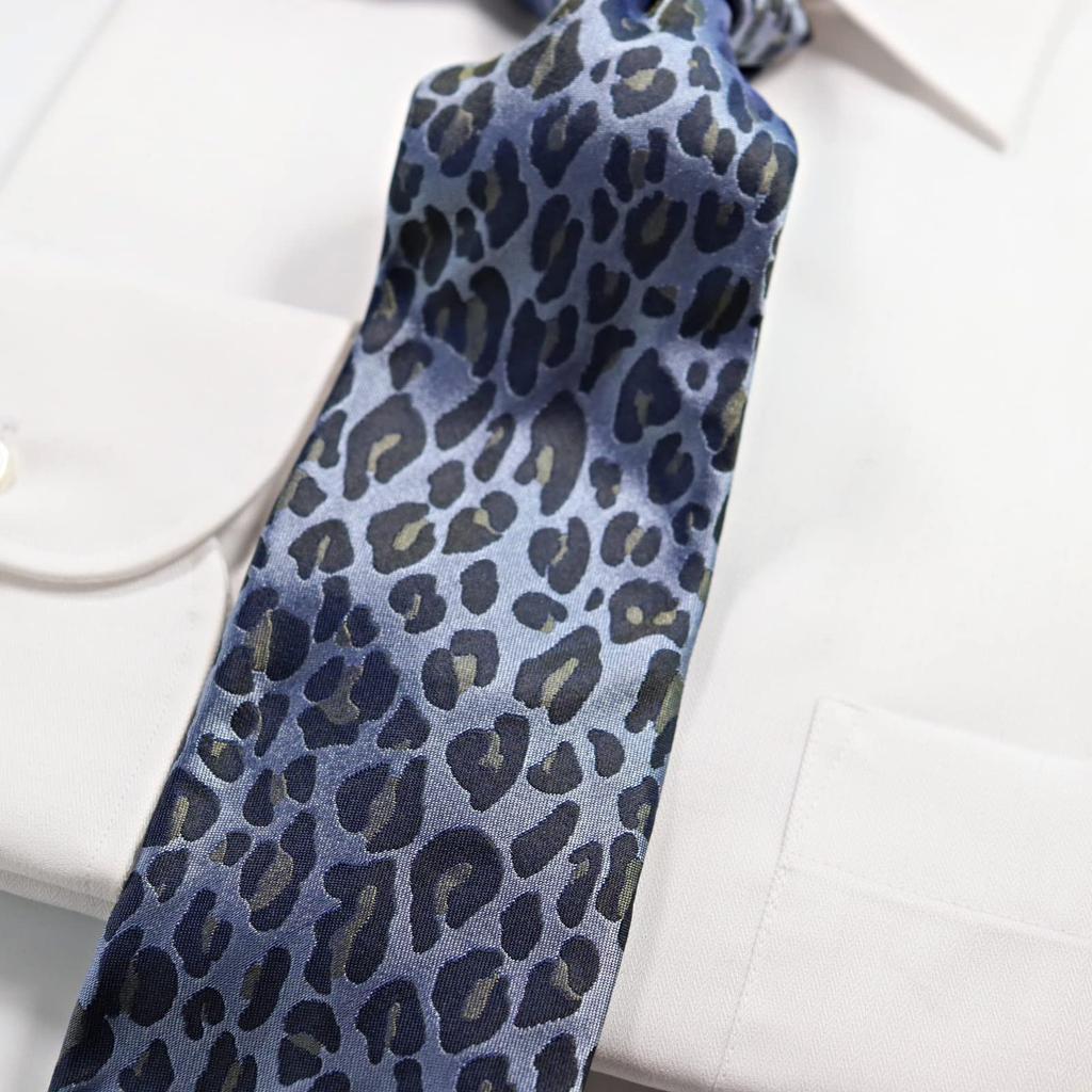 [Michiko London] Italian Fabric, Made in Japan. Silk Necktie, 100% Silk. Perfect as a gift for men, women, or unisex. (MKI-011-C GrayOlive)
