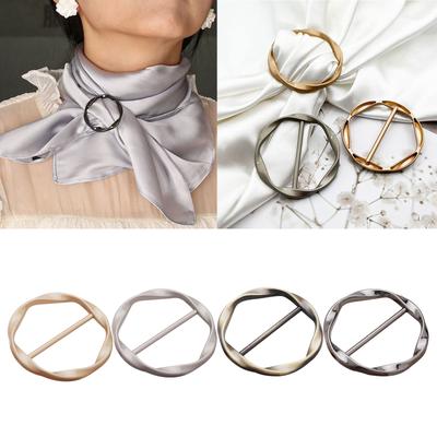 Simple Multi-color Round Shape Scarves Buckle Metal Adult Teenagers Belt Buckle Replacement DIY Craft Belt Buckle