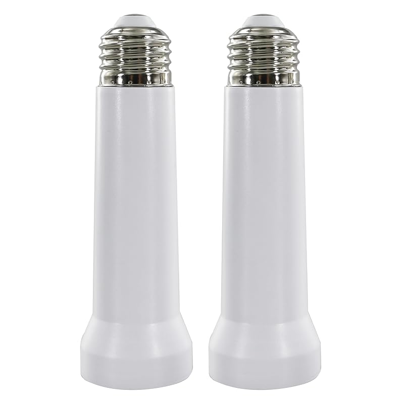 Light Socket Extender, E26/E27 Light Bulb Socket Extender Standard Medium Base, 5.31 inch LED Light Bulb Extension Socket Adapter for Screw in