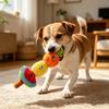 Plüsch Hund Kauspielzeug Quietschend Obstspieß Welpen Zahnungsspielzeug Knisterndes Interaktives Tauziehen Spielzeug für Hunde Zahnpflege Unterhaltung