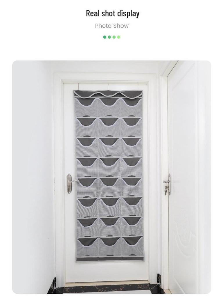 Wall-Mounted 24-Pocket Transparent Hanging Organizer for Baseball Hats