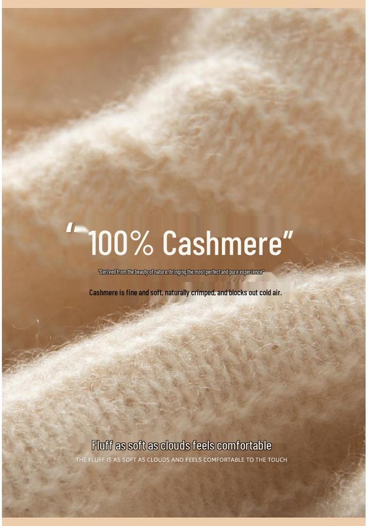 Women's 100% Pure Cashmere Hat - Stylish, Warm, and Cold-Resistant for Autumn & Winter