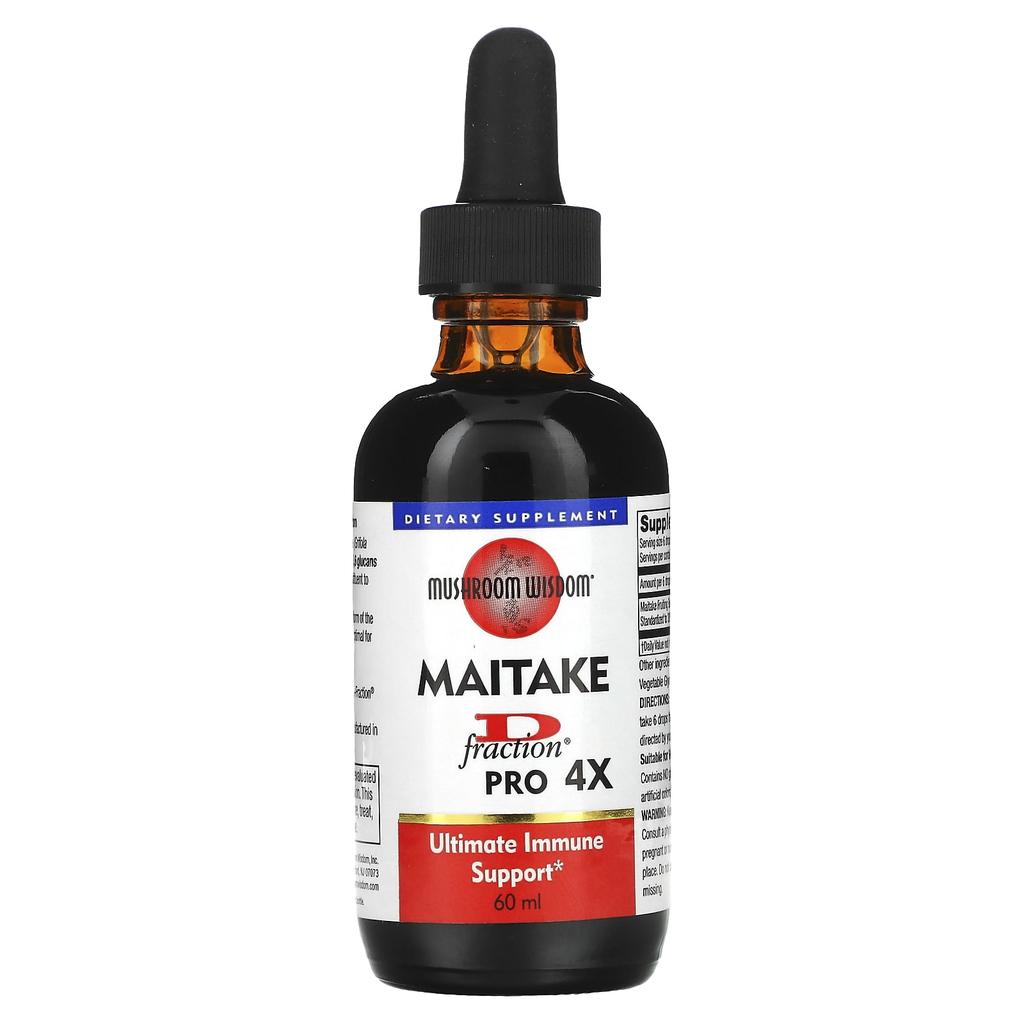 Maitake D-Fraction, Pro 4X, 60Ml (22Mg per serving)