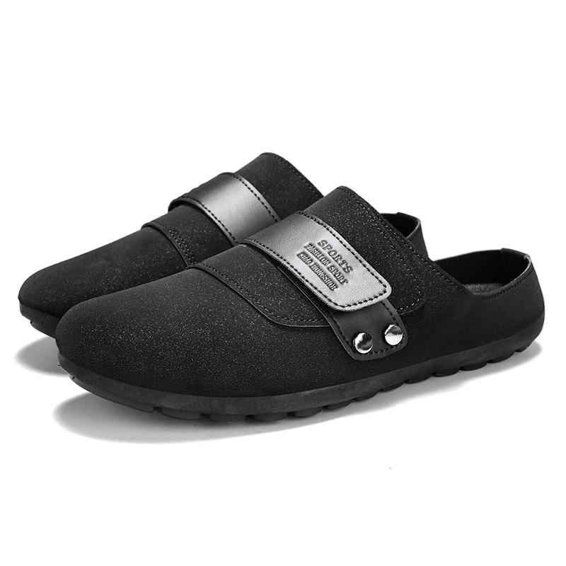 

Fashion 2025 New Suede men Clogs Slippers Fashion Cork Footbed Beach Slippers Soft Cork Nonslip men Clogs Slippers with Arch Support 39