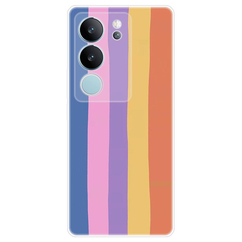 Soft Silicone For Vivo V29 Case TPU Painted Back Cover Vivo V29 Casing
