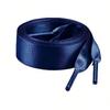 1 Pair Flat Satin Ribbon Shoelaces Colorful Silk Shoestrings Wide Shoe Laces for Sneakers Skate Shoes Boots Sport Shoes Y2K Summer Daily Wear