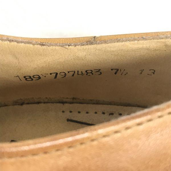 Germany Made/Westland/High Heel Handmade Leather U-Tip Shoes/7.5/26.0/Brown/Business/Dress(USED)