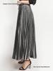 Plus Size High Waist Pleated Beach Skirt for Women - European & American Style