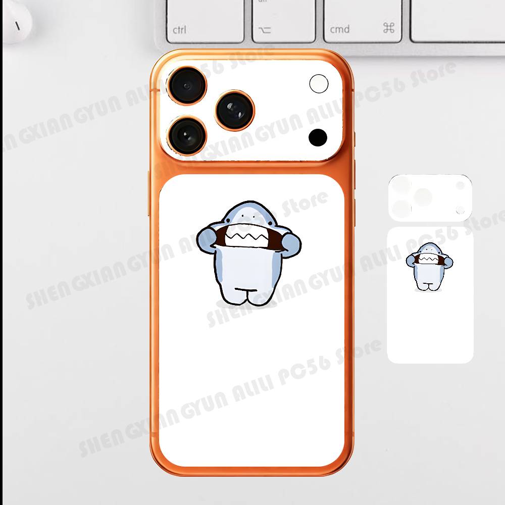 Cut Shark Plain Decal Skin For IPhone17 Pro ProMax Back Film Cover Wrap Anti-scratch Durable Sticker