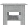 Coffee Table Gray Sonoma 102 X 55 X 42 Cm Particleboard