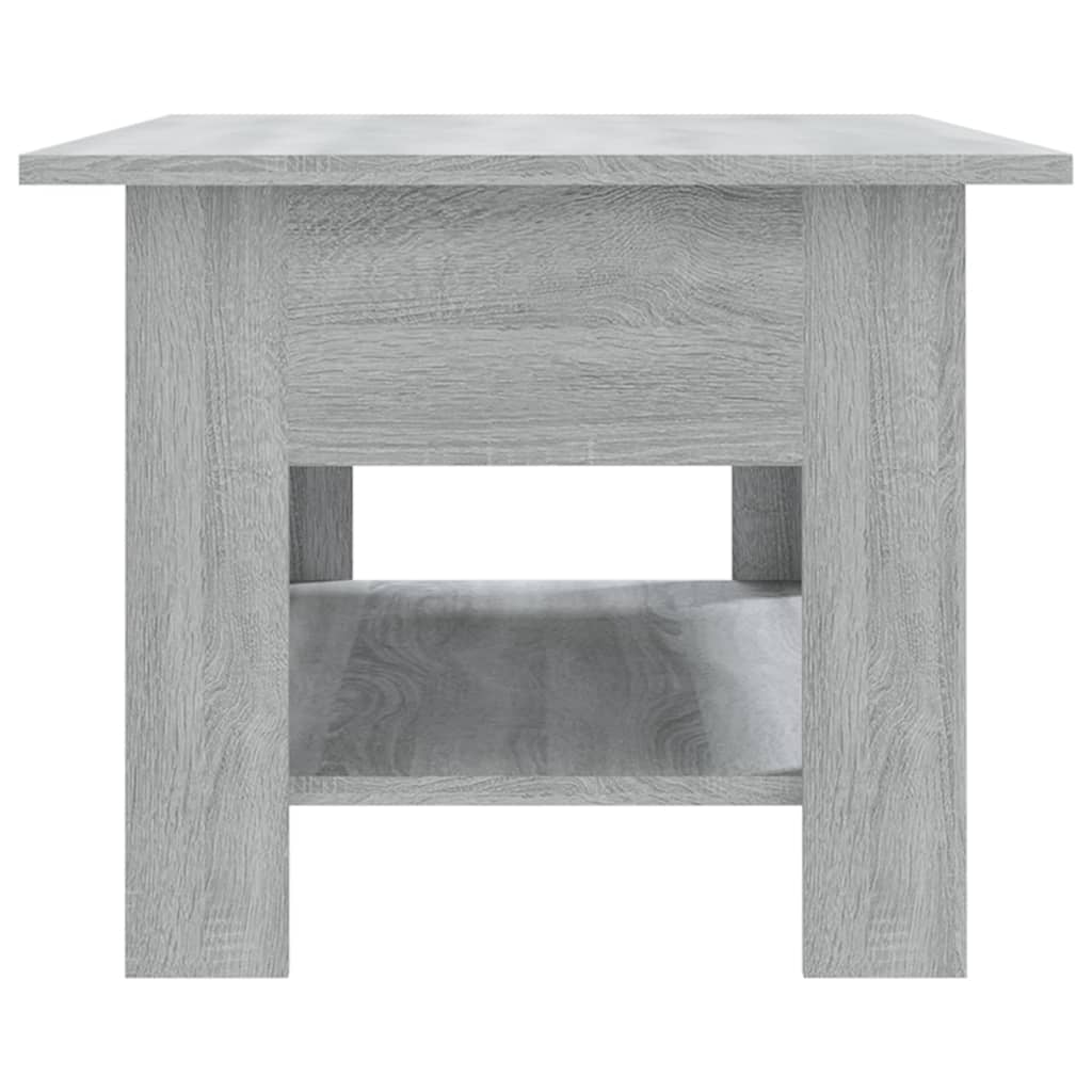Coffee Table Gray Sonoma 102 X 55 X 42 Cm Particleboard