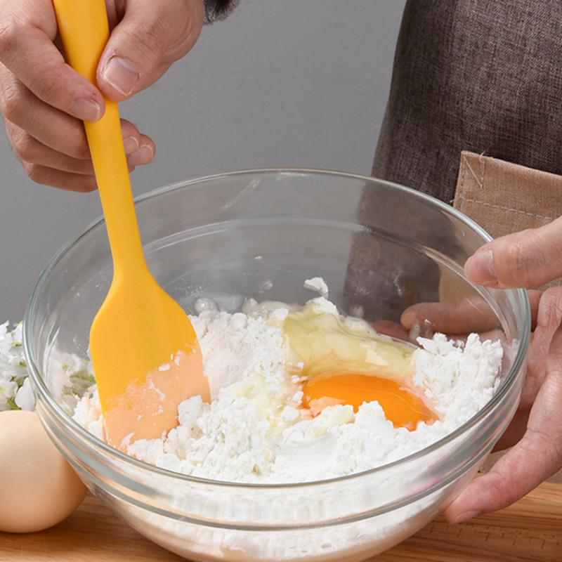 1Pc Food Grade Non Stick Butter Cooking Silicone Spatula Cookie Pastry Scraper Cake Baking Spatula Silicone Spatula Baking Tool Kitchenware