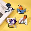 Chainsaw Man Cartoon Anime Badge Bochta Dark Demon Second Dimensional Peripheral Brooch Personalized Wear and Accessories