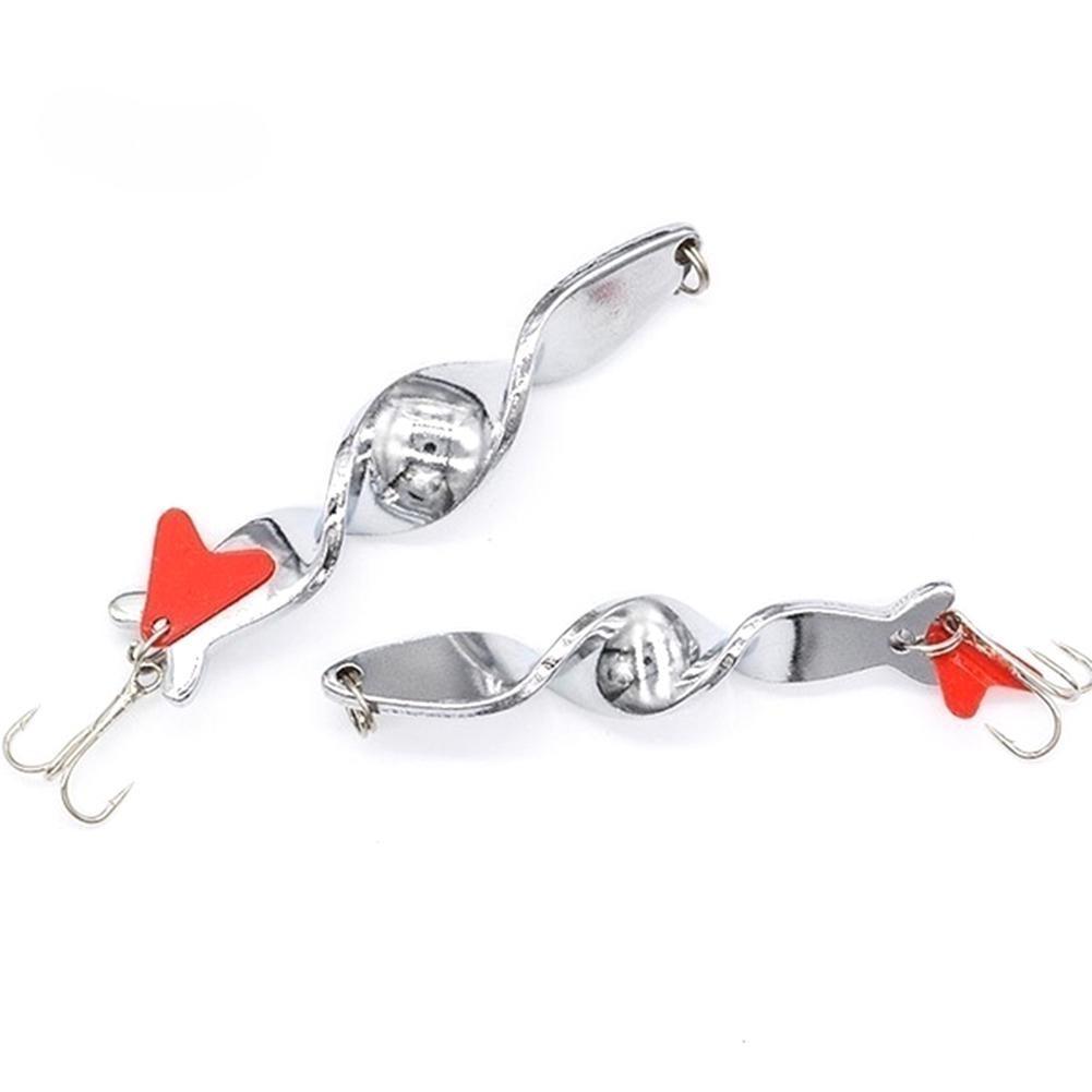 Puntos Rotating Zinc Alloy Spinner Hard Baits Fishing Lure Fish Tackle Tools Accessory