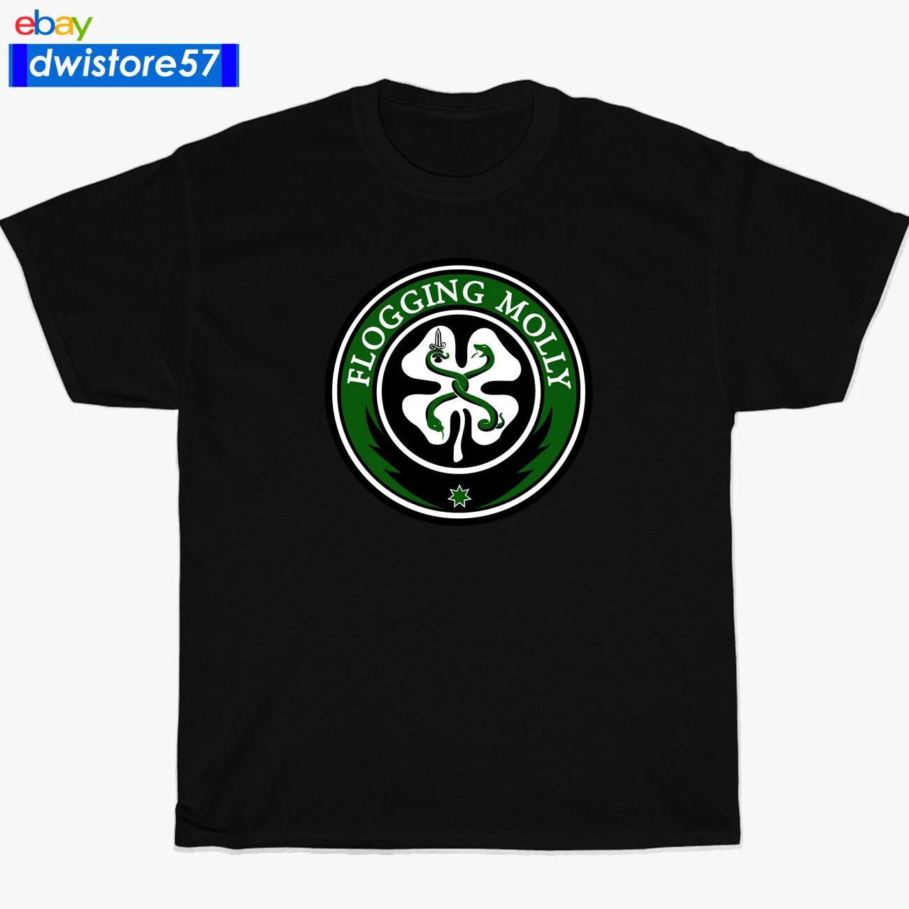 The Flogging Molly Irish Celtic Logo Black/Navy/White/Sport Grey T-Shirt S-5XL XL