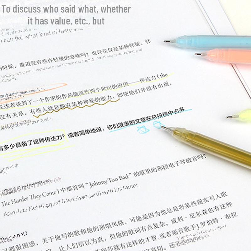 Pastel Highlighter Pen - Large Capacity Student & Office Marker