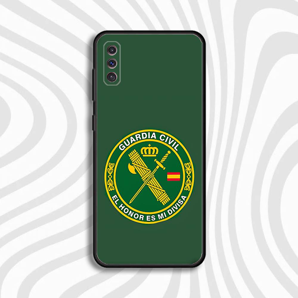 Custodia per Telefono Guardia Civile Spagnola Per Samsung S10,S21,FE,S21,Note 20,S26,S25,S24,S23,Ultra,S9,S22,Plus Copertura Nera in Morbido Silicone
