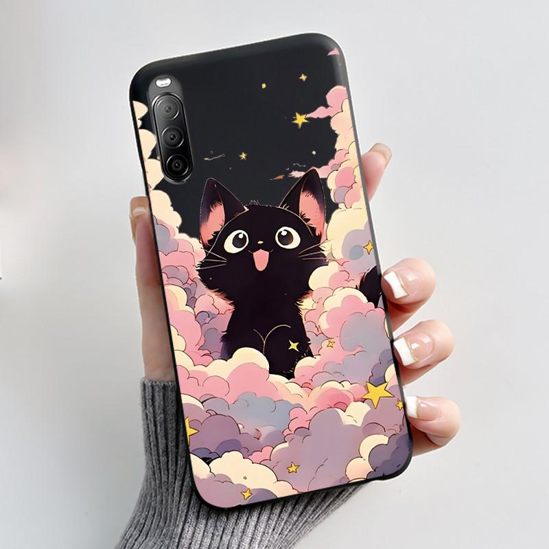 Black Case For Sony Xperia 10 II Luxury Fashion Anti-scratch Shell For Sony Xperia 10 III/Xperia 10 III Lite Cool Dragon King