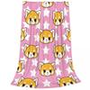 Anime Panda Aggretsuko Blankets Flannel Summer Portable Ultra-Soft Throw Blankets for Bed Car Bedspreads