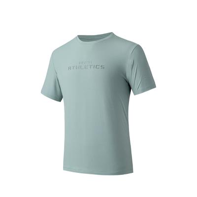 Comfortable Letter Round Neck Simple Versatile Quick-Drying Sports Short Sleeve T-Shirt Men Tops Green 152527110-2