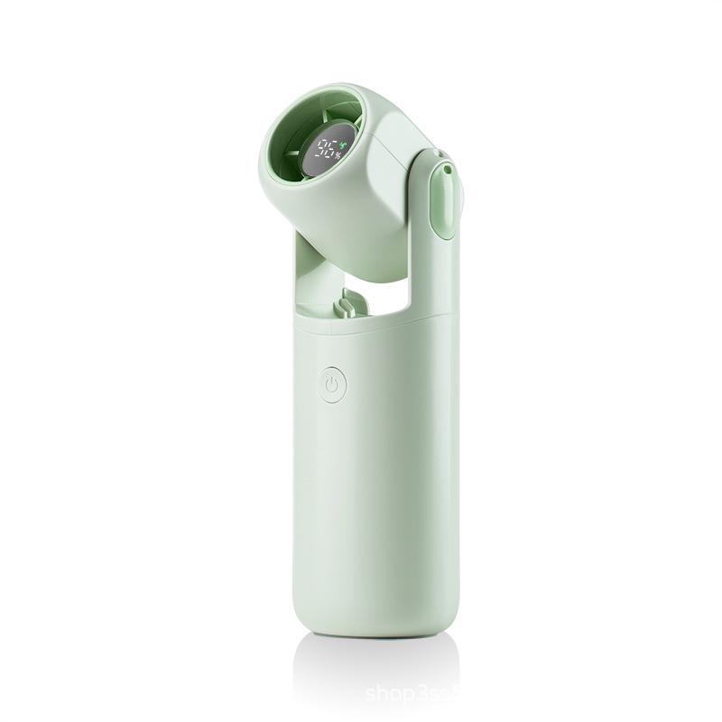 2026 High-Speed Neck-Hanging Rechargeable Handheld Fan, Five-Speed, Portable with Strong Wind, Customizable LOGO Fan