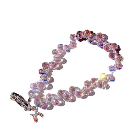 Faux Crystal Phone Strap Sparkling Phone Wrist Strap Bling Charm Lanyard with Card Slot Fashion Accessory Gift for Girls Best