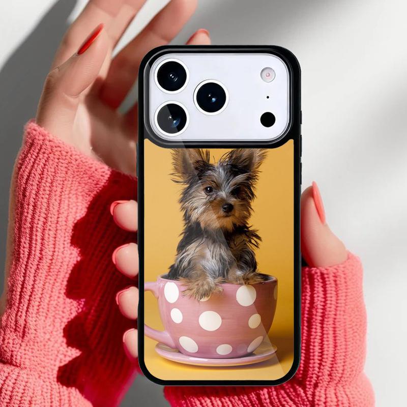 Yorkshire Terrier Yorkie Dog Pet Animal Phone Case for iPhone 17 Air 16e 15 14 13 Pro Max Back Cover for 12 11 Pro Coque