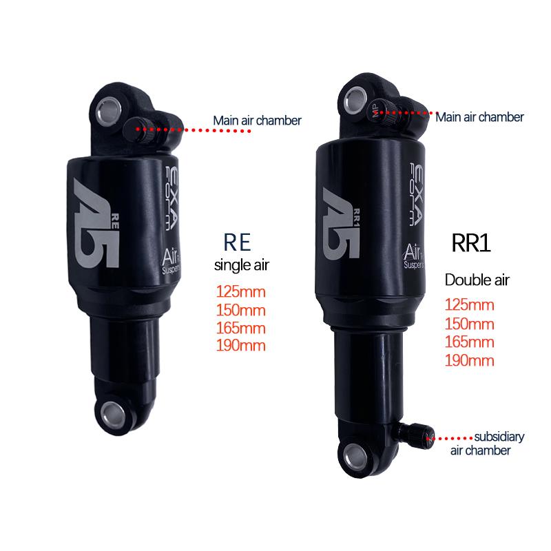 KS A5-RR1 Dual / Solo Air Rear Shock A5 RE double single air chamber pressure mountain rear shock absorber 125 150 165mm