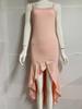 Summer Sexy Ruffle Irregular Backless Women's Suspender Dress