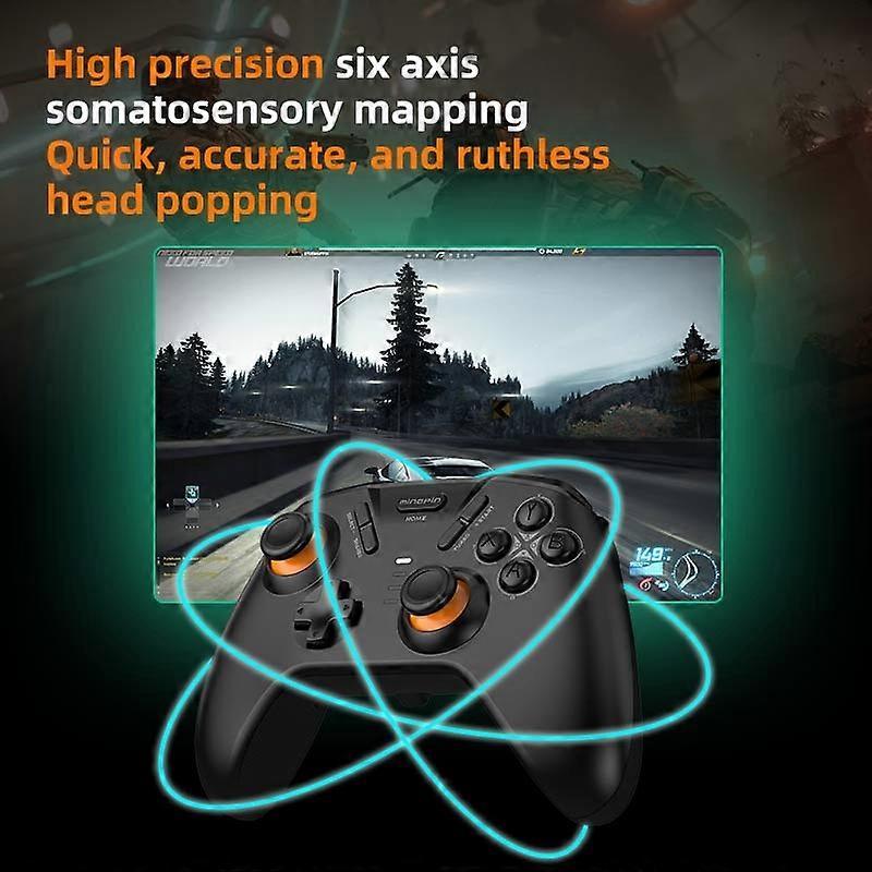 B0W MINGPIN White Tiger S821 Pro Gaming Controller Bluetooth-compatible C5o Gamepad for Nintendo Swi